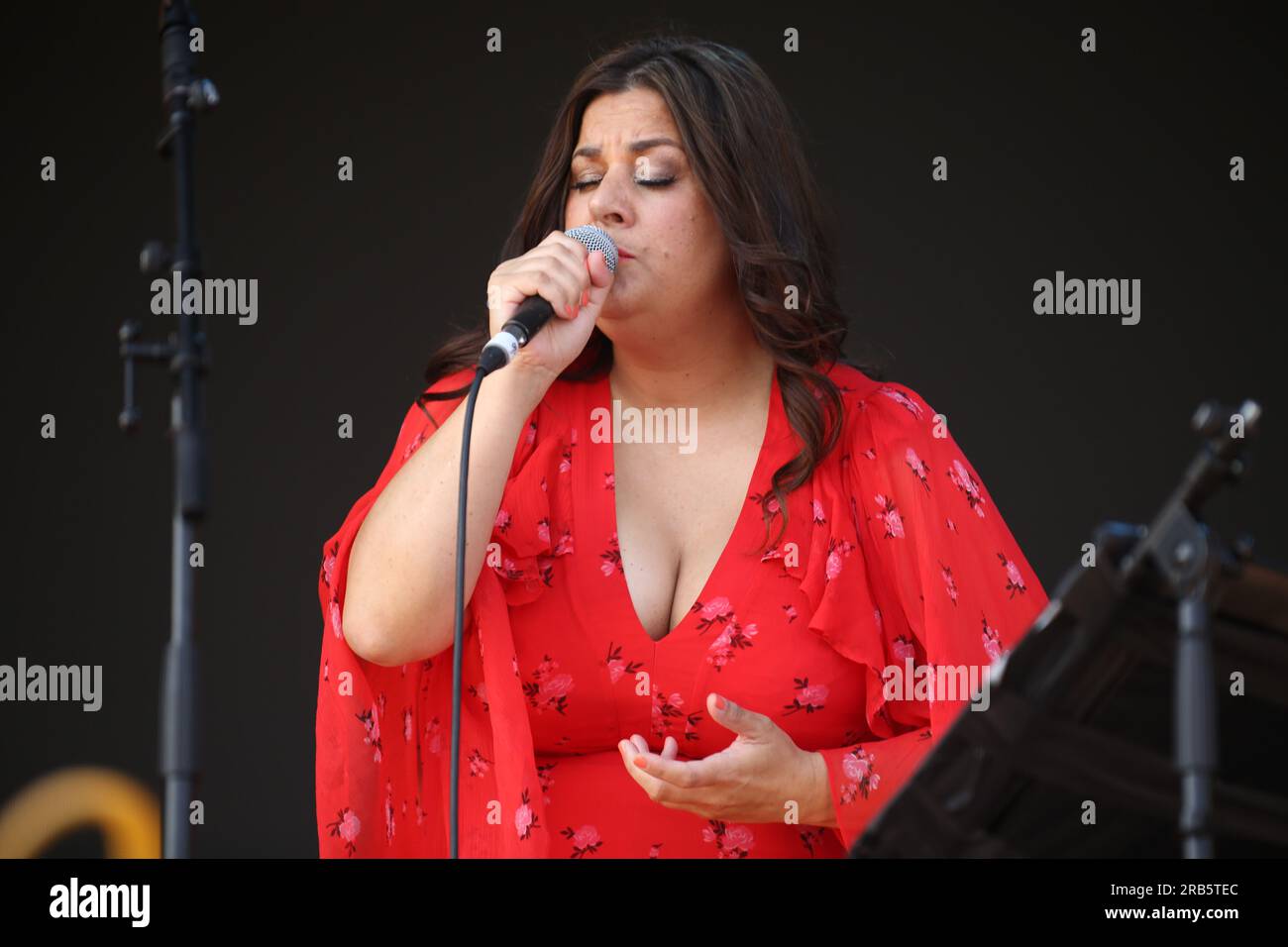 7th July 2023 London UK Rumer at Day 7 of American Express Presents BST Hyde Park in London, United, Kingdom. Stock Photo