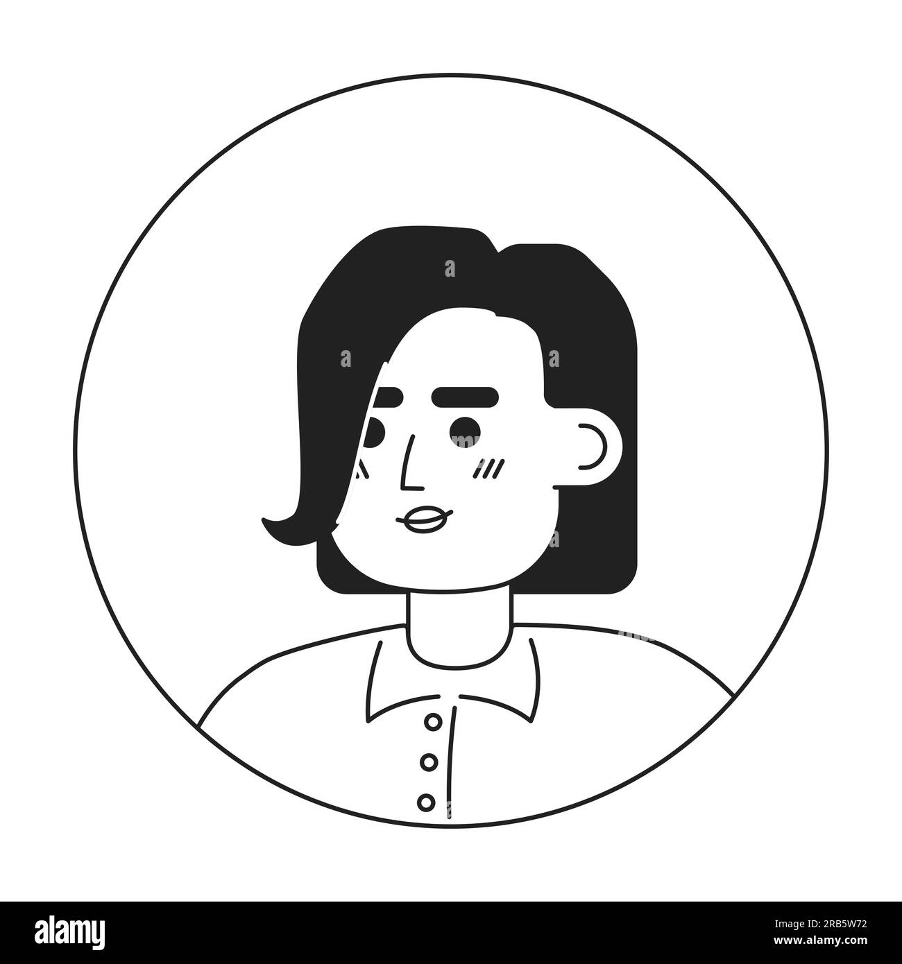 Short bob haircut Cut Out Stock Images & Pictures Alamy