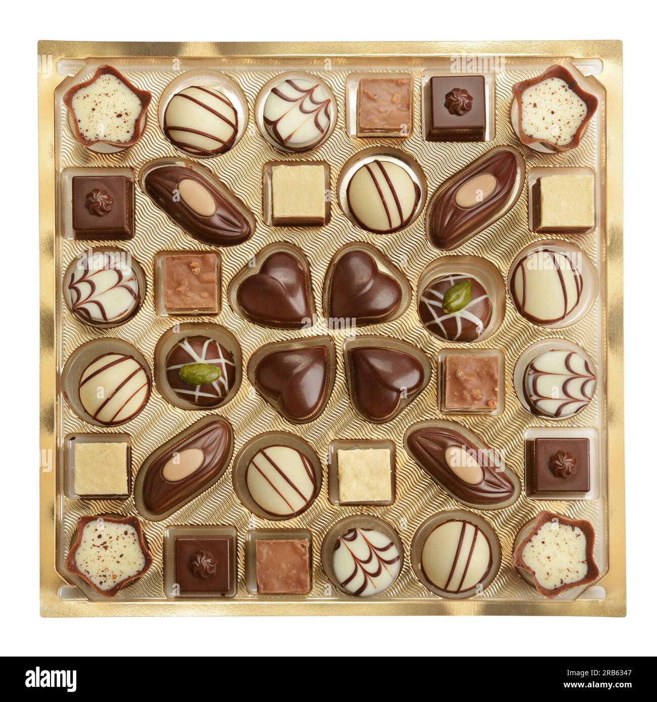 Mon Cheri chocolate box with one bonbons remained Stock Photo - Alamy