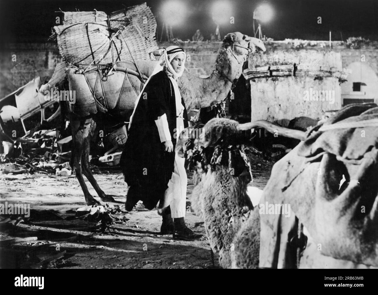 Paul Newman, on-set of the Film, 'Exodus', United Artists, 1960 Stock Photo