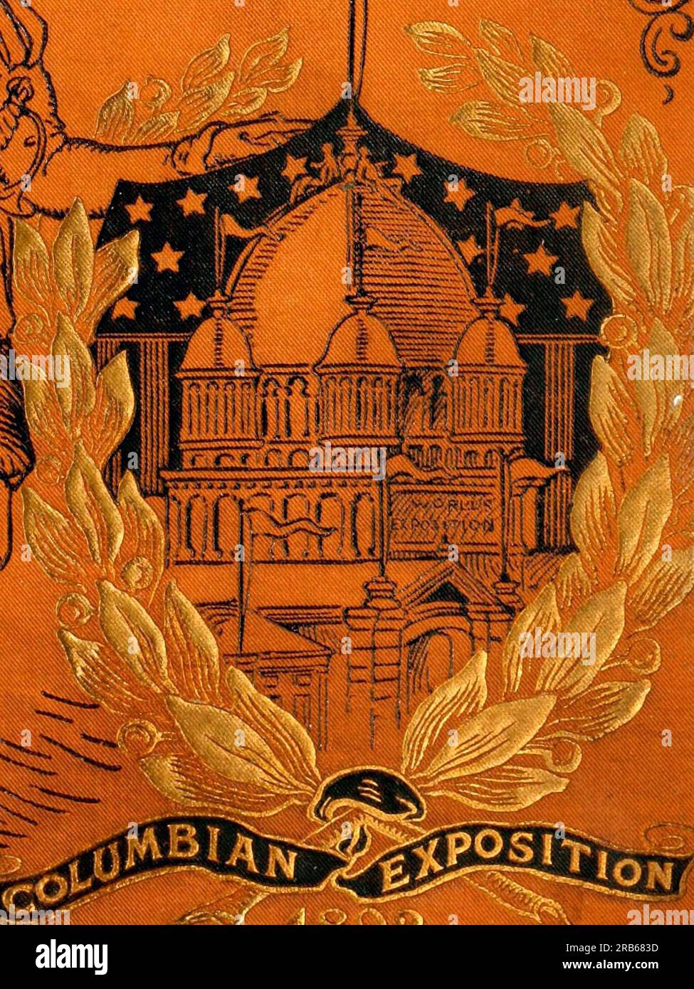 columbian-exposition-of-1892-book-cover-art-stock-photo-alamy
