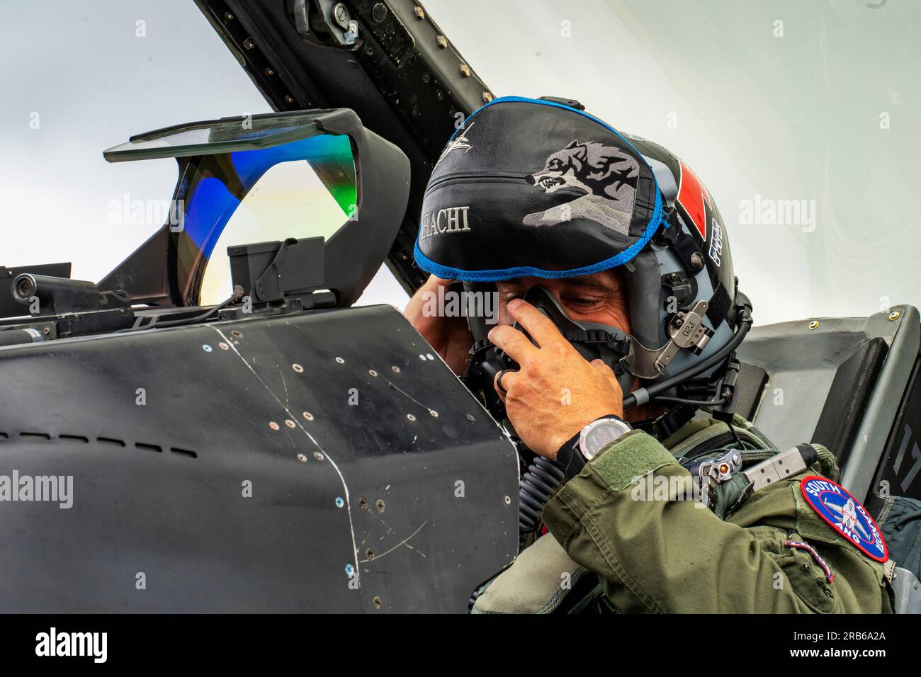 Germany. 19th June, 2023. U.S. Air Force Lt. Col. Eric Cleveringa, detachment commander with the 114th Fighter Wing, South Dakota National Guard, prepares for take off prior to a training sortie during Air Defender 2023 (AD23) at Jagel Airfield, Germany, June 19, 2023. Exercise AD23 integrates both U.S. and allied air-power to defend shared values, while leveraging and strengthening vital partnerships to deter aggression around the world. Credit: U.S. National Guard/ZUMA Press Wire/ZUMAPRESS.com/Alamy Live News Stock Photo