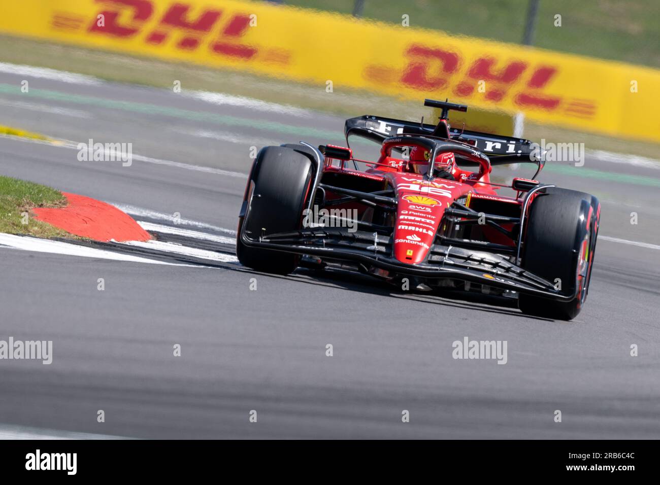 Silverstone, UK - Friday 7th July 2023 - FORMULA 1 ARAMCO BRITISH GRAND PRIX 2023 , Charles Leclerc (Monaco) - Scuderia Ferrari - Formula 1 Stock Photo