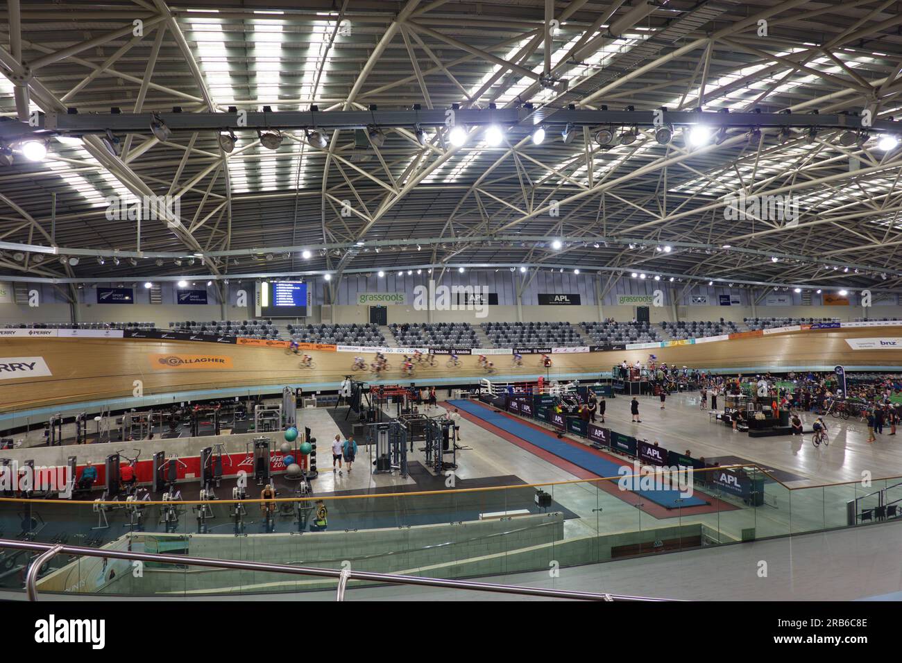 Cambridge New Zealand July 4 2023; Cycling event with riders blurred