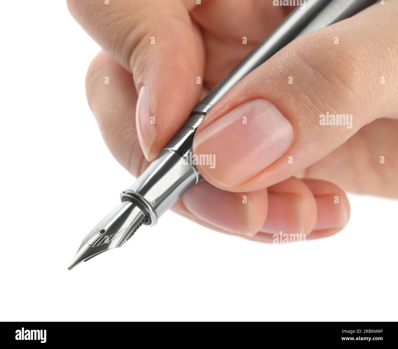 Woman holding fountain pen hi-res stock photography and images - Alamy