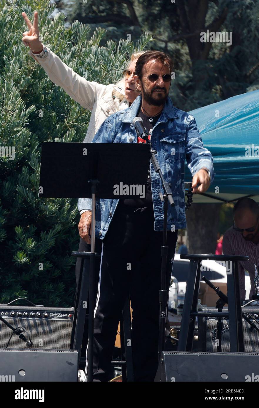 Beverly Hills, Ca. 7th July, 2023. Joe Walsh, Ringo Starr at RingoÕs