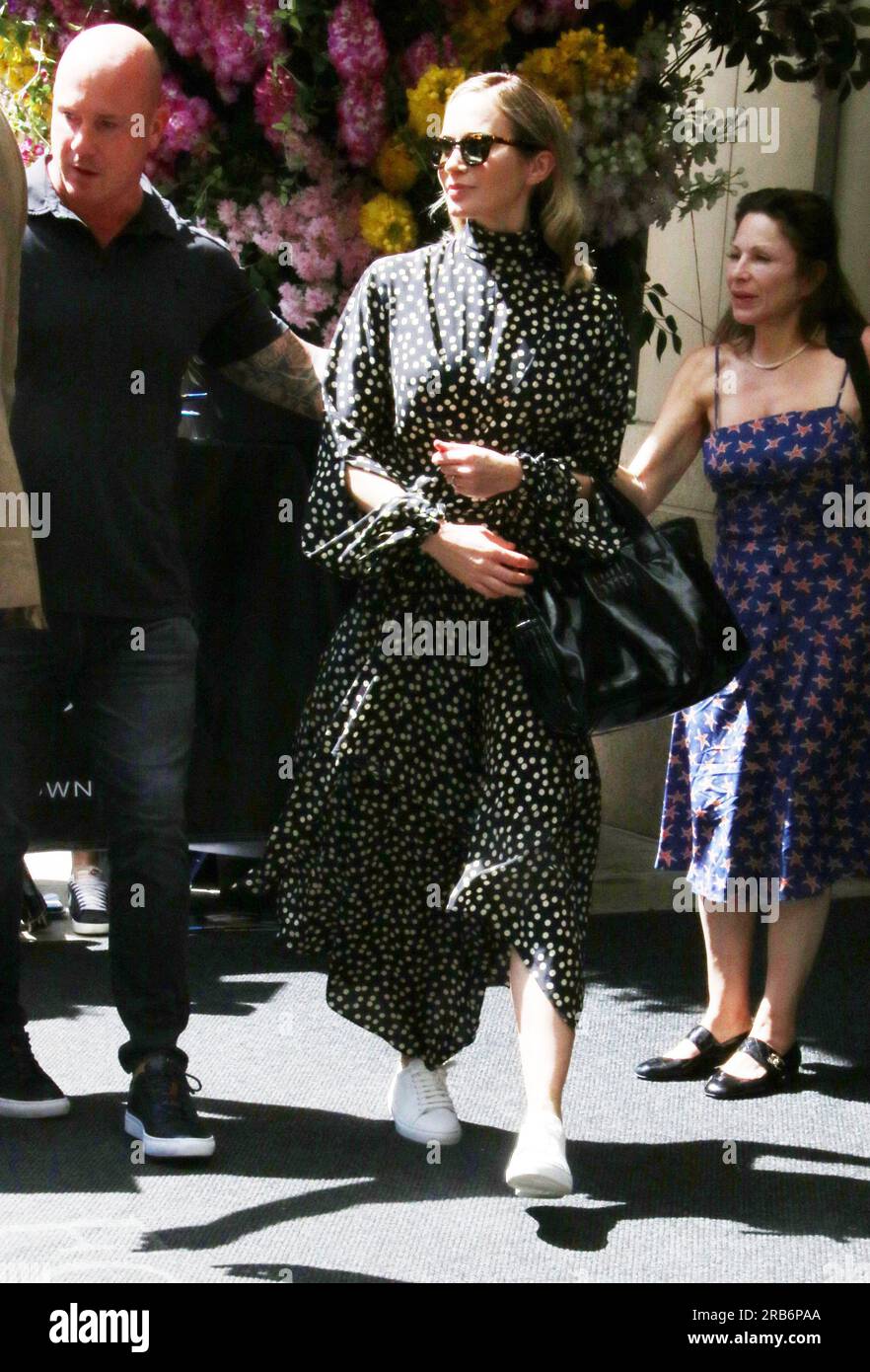 New York, NY, USA. 7th July, 2023. Emily Blunt at the press junket for