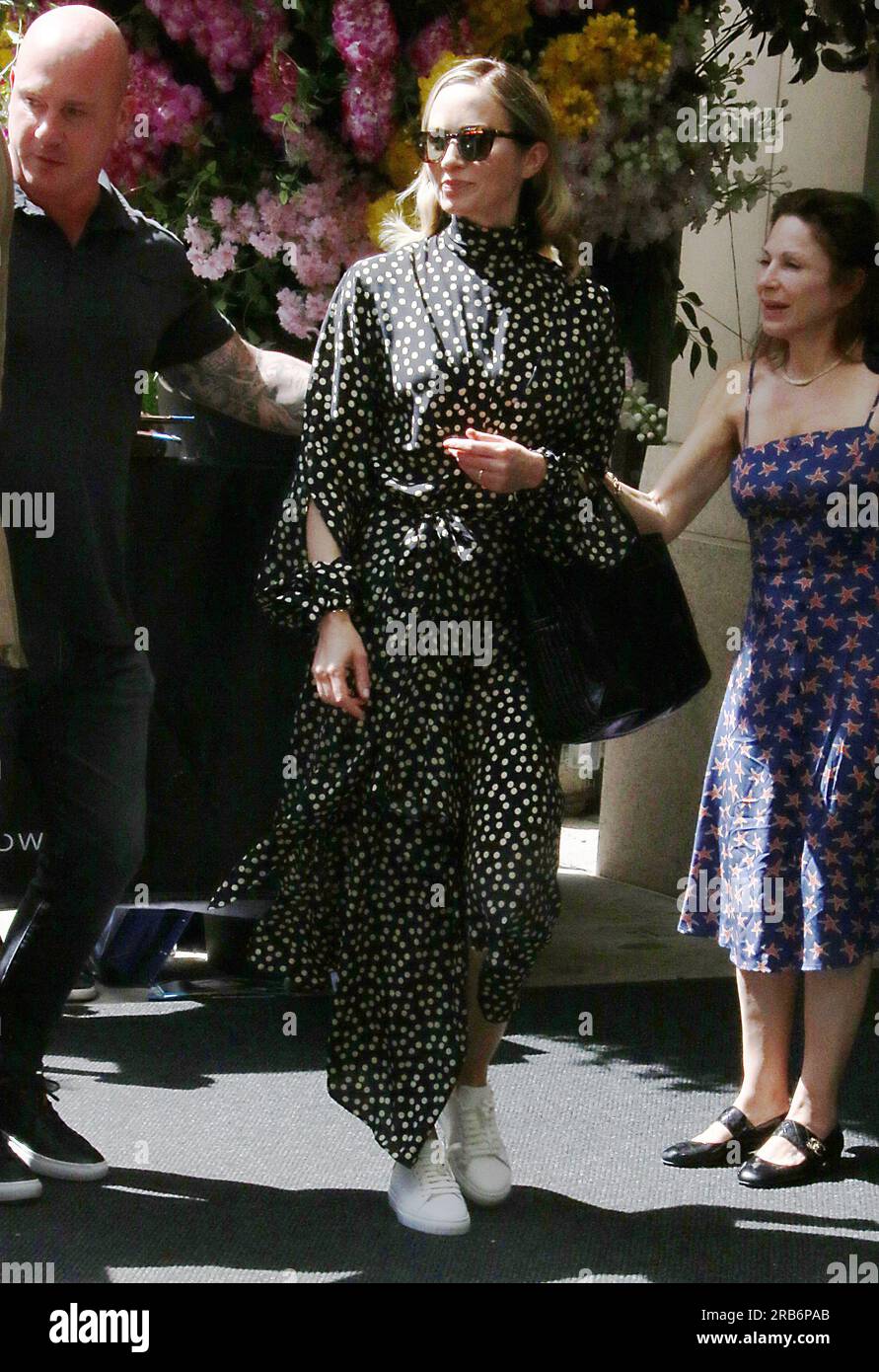 New York, NY, USA. 7th July, 2023. Emily Blunt at the press junket for