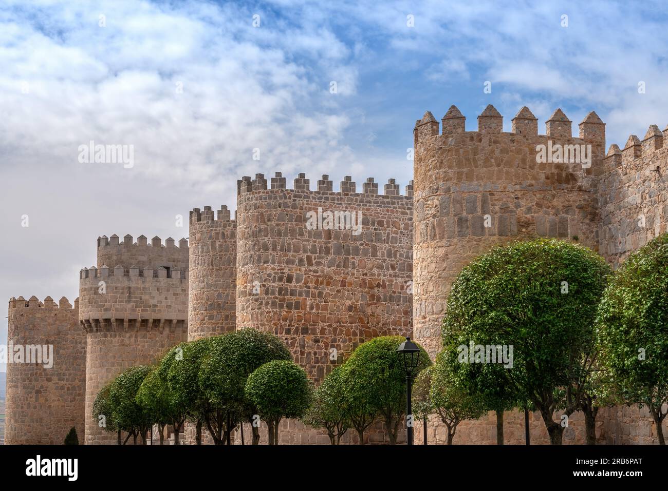 Towers of Avila Medieval Walls Avila, Spain Stock Photo Alamy