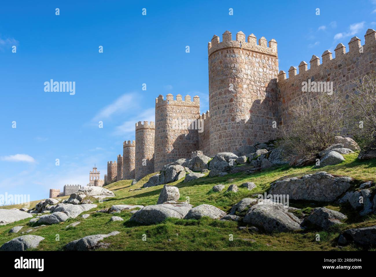 Towers of Avila Medieval Walls Avila, Spain Stock Photo Alamy