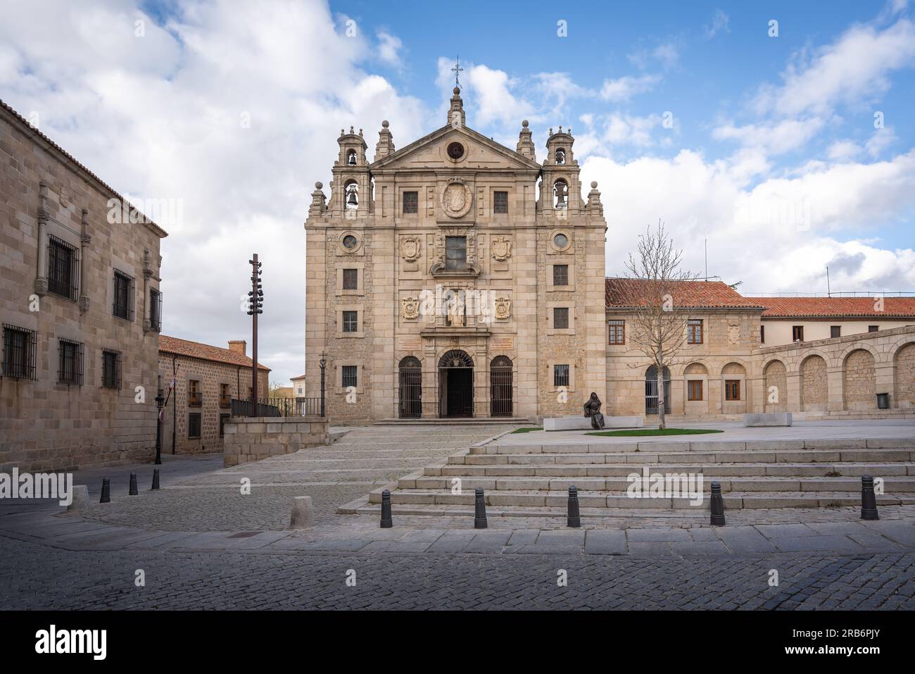 Church and Convent of Santa Teresa - Saint Teresa of Avila birthplace - Avila, Spain Stock Photo