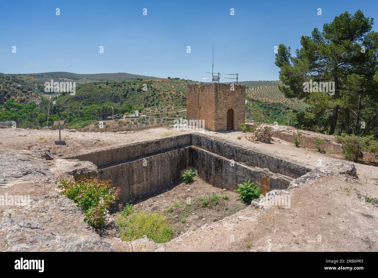 Cistern of the Nasrid Alcazaba at Iglesia de la Villa Church former Montefrio Castle - Montefrio, Andalusia, Spain Stock Photo