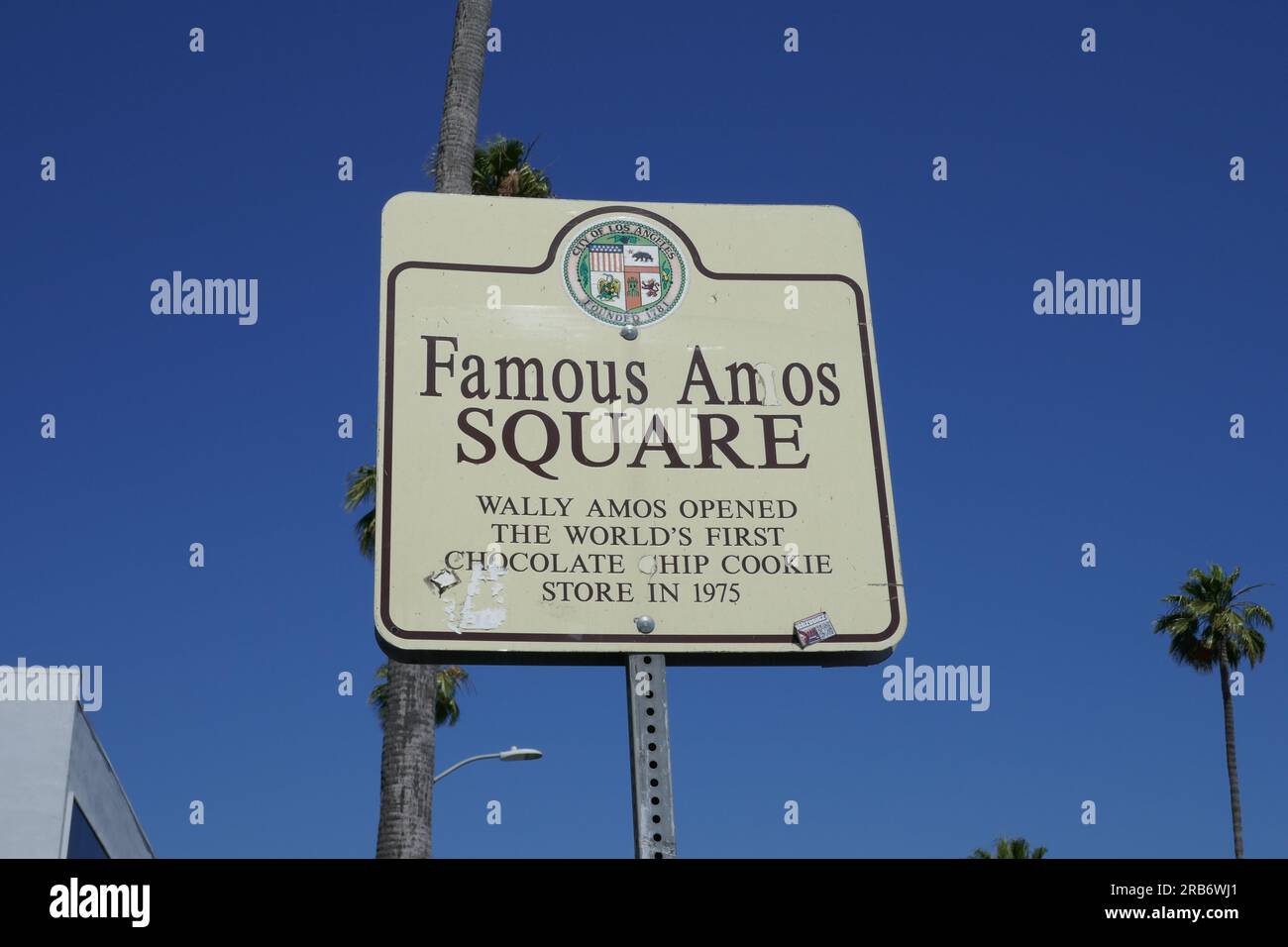 Los Angeles, California, USA 7th July 2023 Famous Amos Square on Sunset Blvd on July 7, 2023 in Los Angeles, California, USA. Photo by Barry King/Alamy Stock Photo Stock Photo