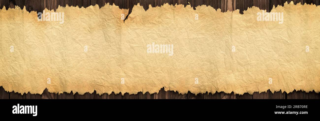 Old manuscript paper on the table, background for text Stock Photo