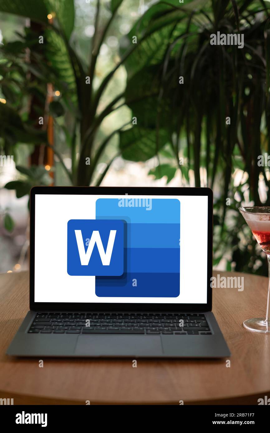 Odessa, Ukraine June 14, 2023 logo of Microsoft Word, a word