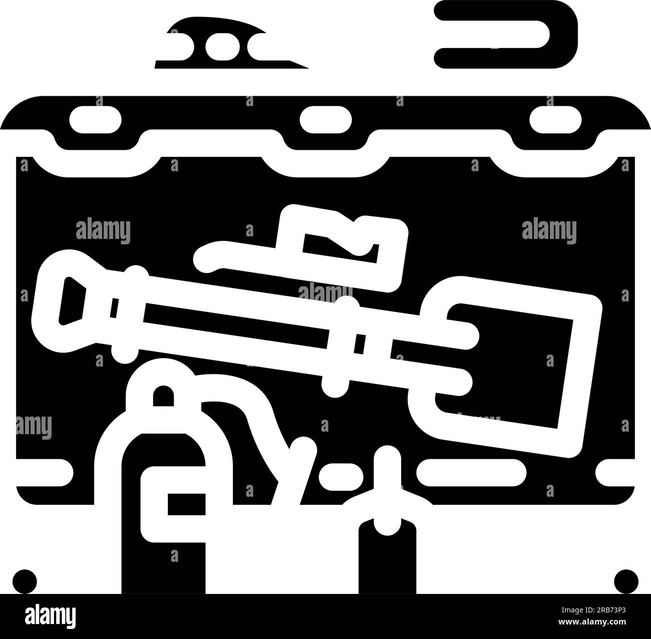 oil spill response kit petroleum engineer glyph icon vector