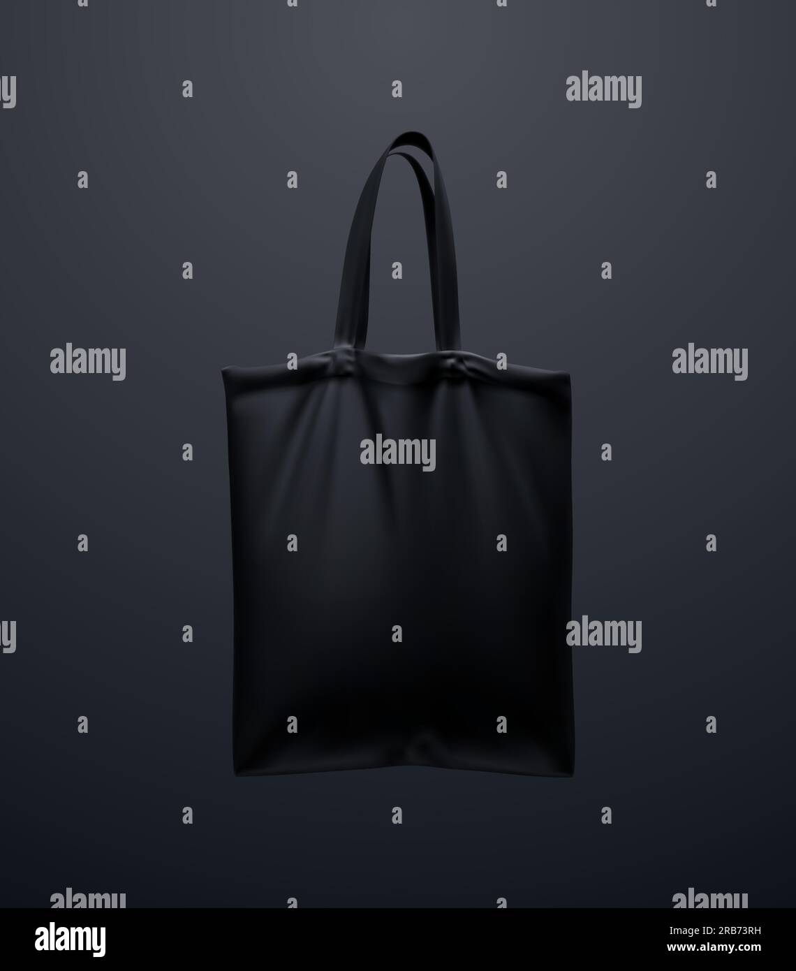 Black tote bag mockup Stock Vector Image & Art - Alamy