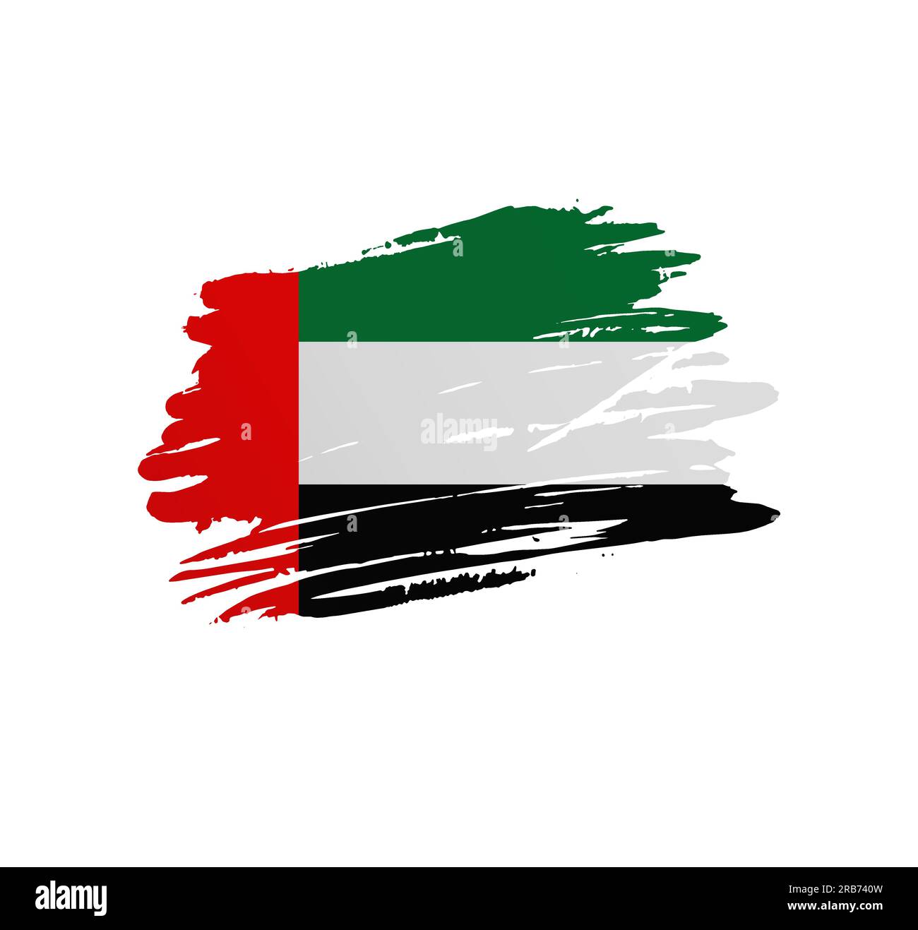 United arab emirates set detailed country shape Vector Image