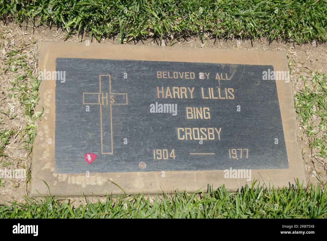 Culver City, California, USA 6th July 2023 Singer Bing Crosby Grave in