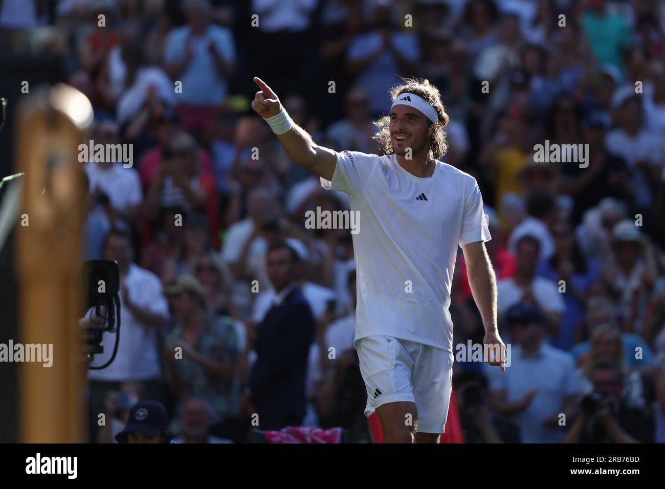 London, UK. 07th July, 2023. Stefanos Tsitsipas (Gre) during the 2023