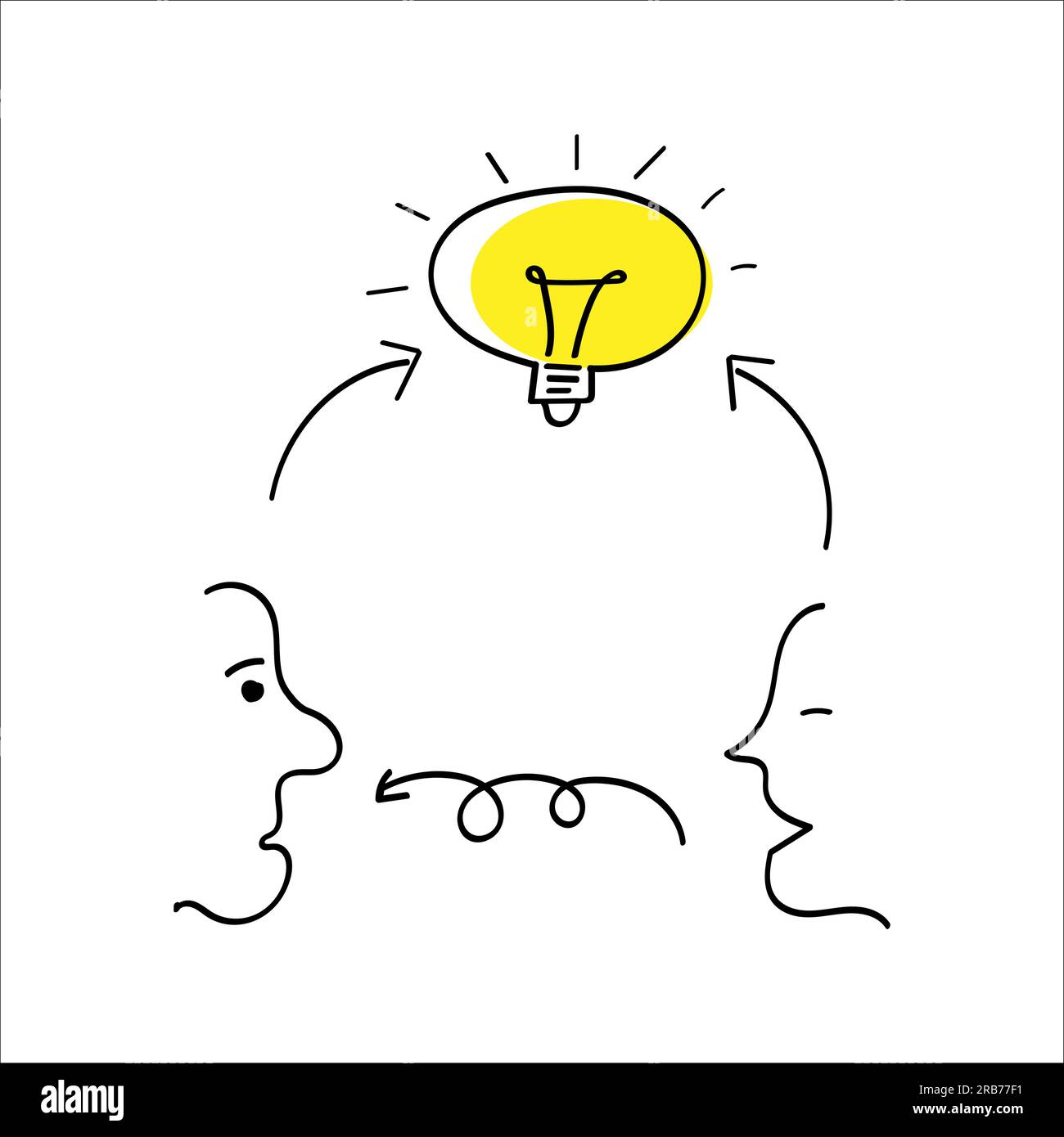 Design about brainstorming concept . Vector illustration Stock Vector ...