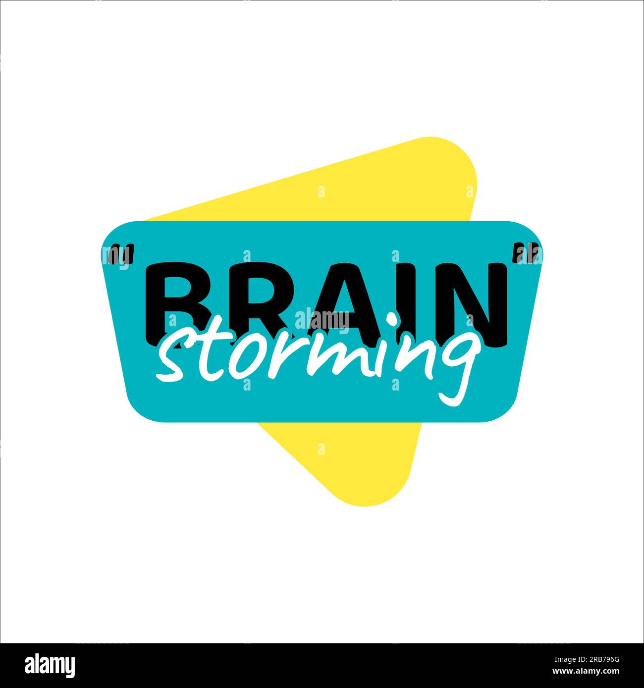 Design about brainstorming concept . Vector illustration Stock Vector ...