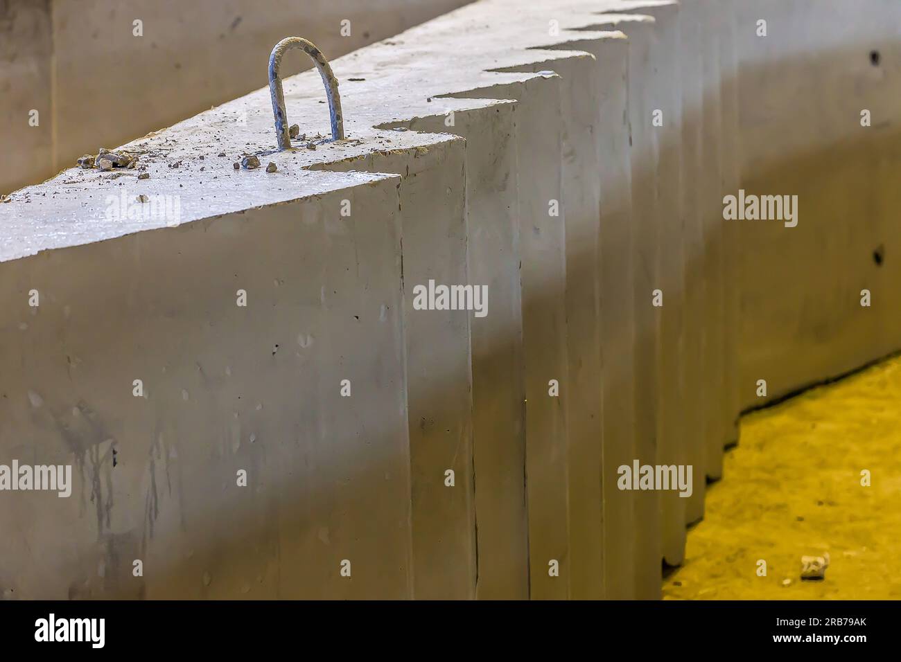 Precast concrete stair with lifting anchors Stock Photo Alamy