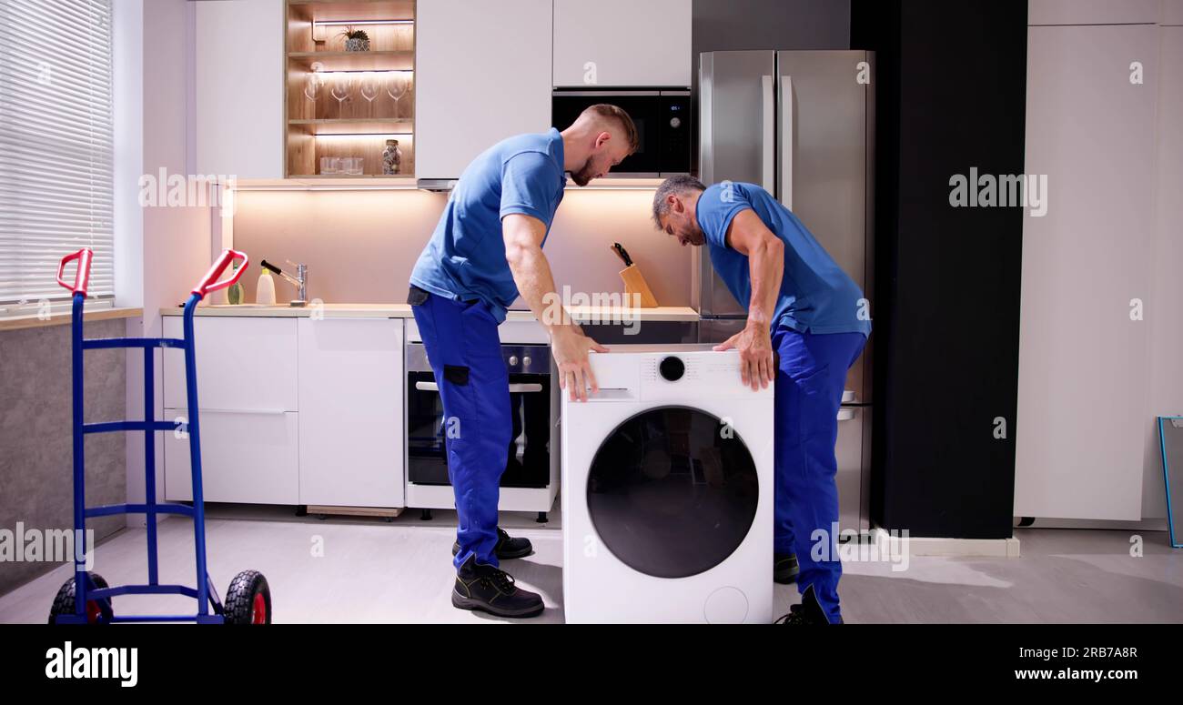Washing Machine Appliance Delivery And Install. Move And Relocation