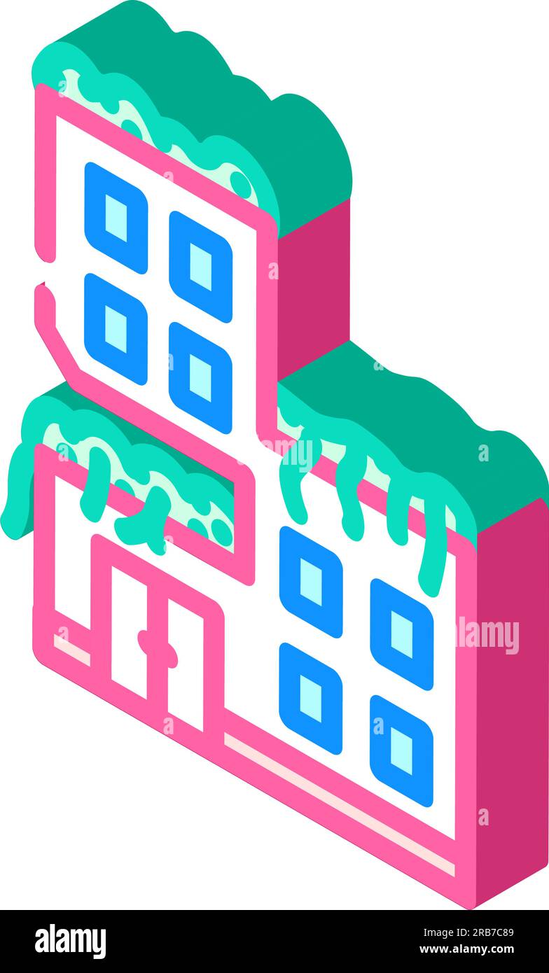 green building environmental isometric icon vector illustration Stock ...