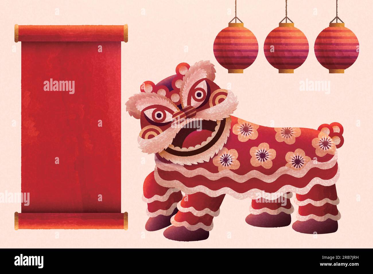 Lion dance vector vectors Stock Vector Images - Alamy