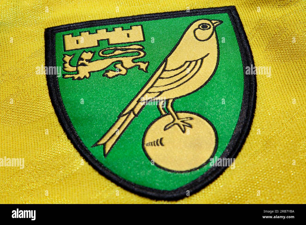Norwich City FC Club Crest, Stock Photo