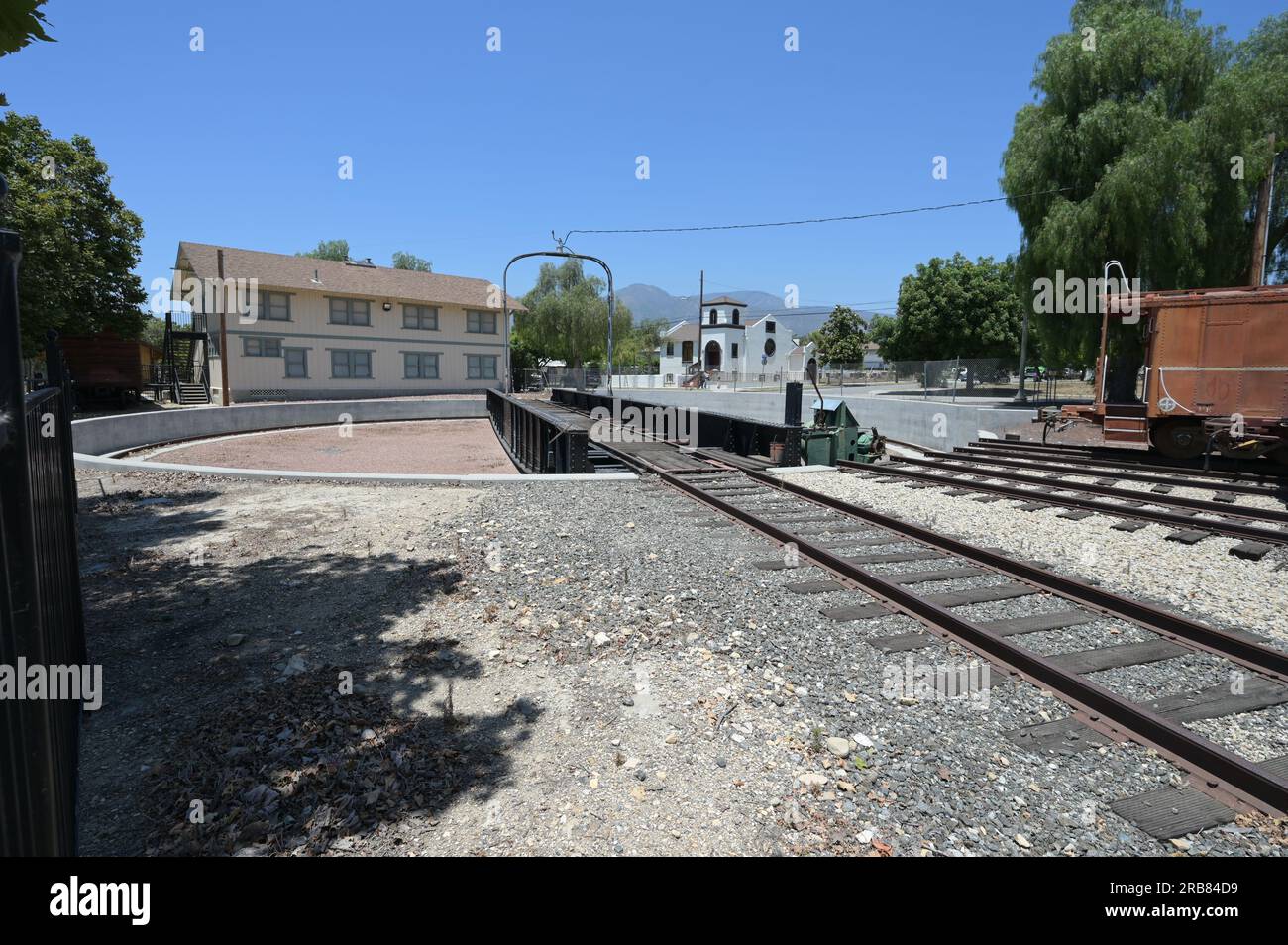 Turntable at Fillmore station in California Stock Photo Alamy