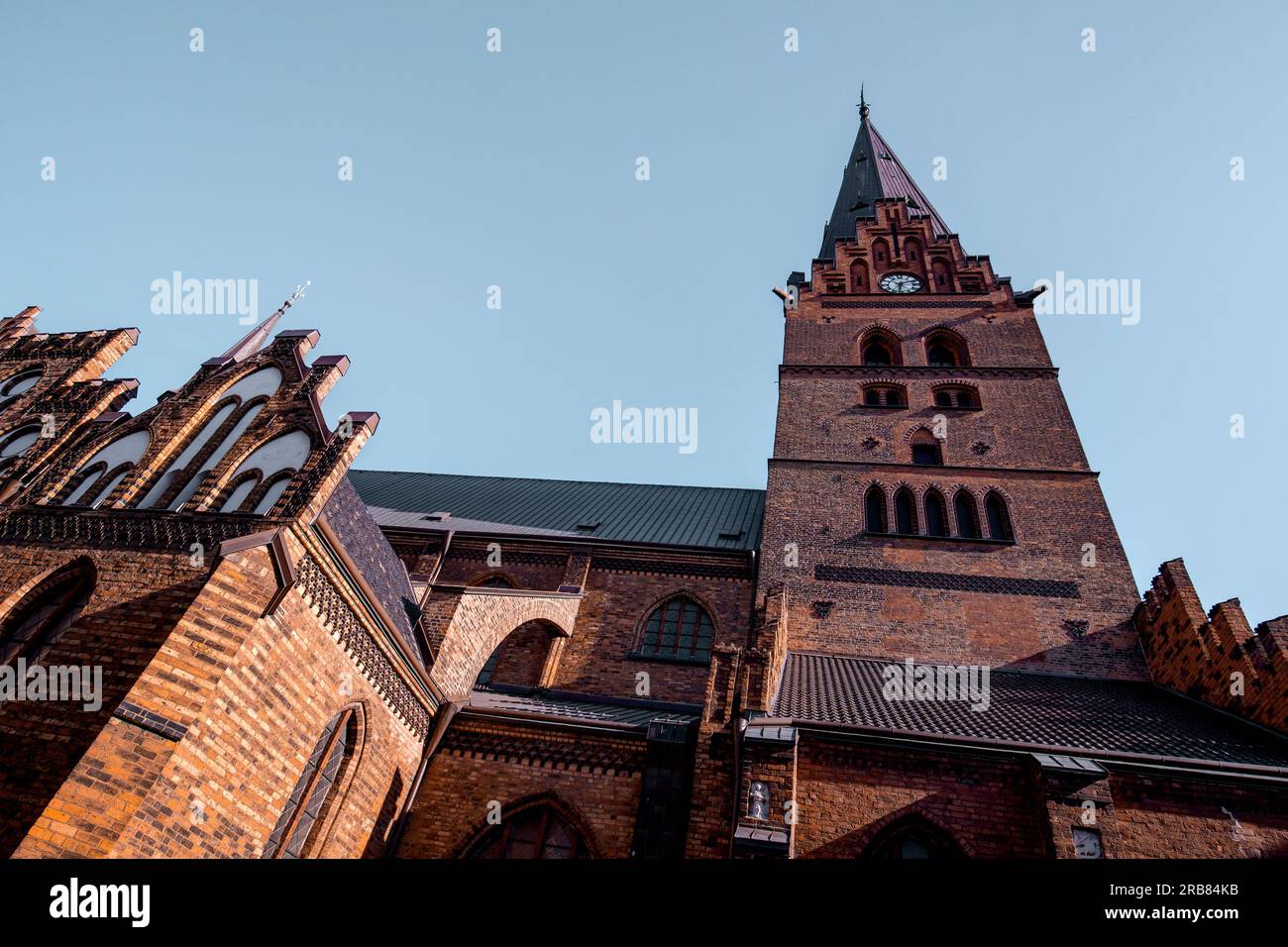 Saint Peters Church of sixteenth century in Malmo of Sweden Stock Photo
