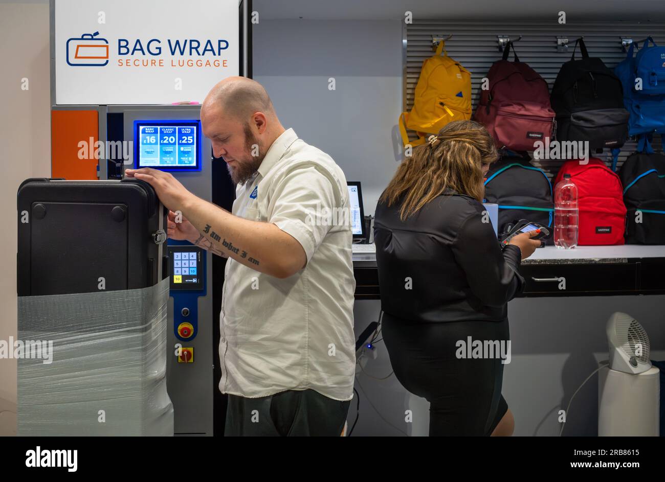 Plastic wrap airport hires stock photography and images Alamy