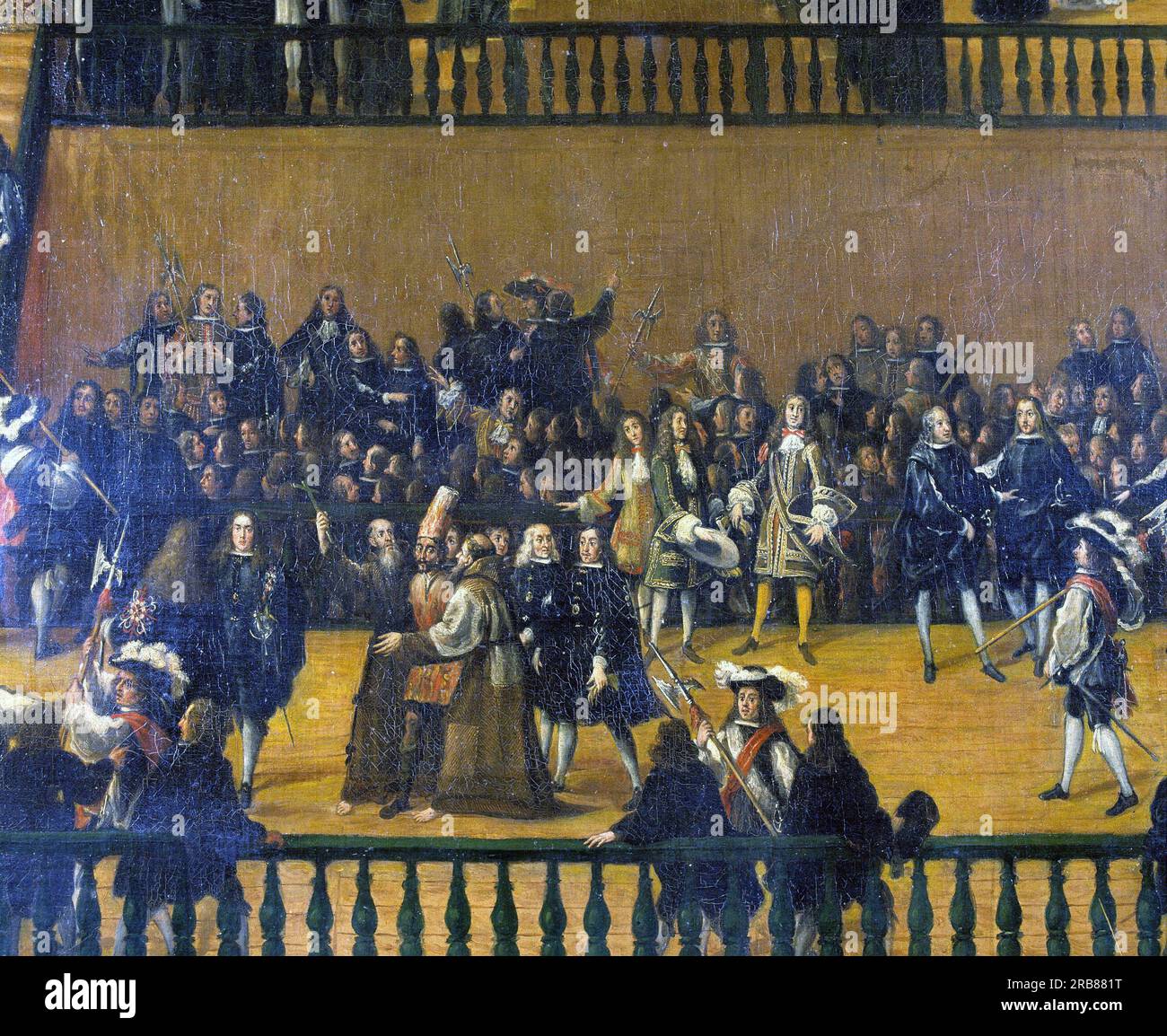 RIZI , FRANCISCO. PINTOR ESPAÑOL . MADRID 16141685. AUTO DE FE EN LA