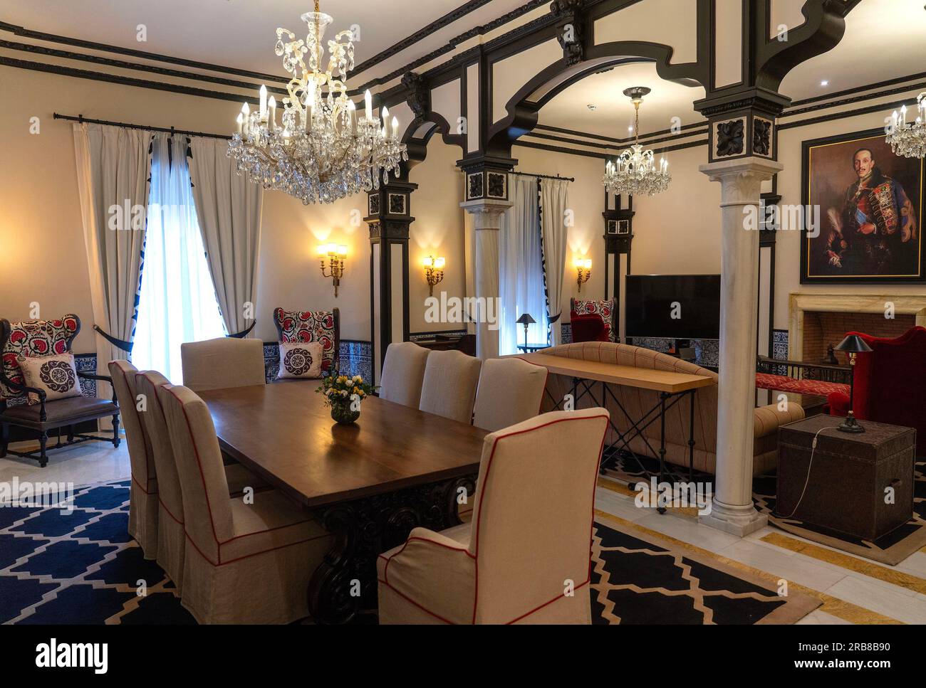 Deluxe suite of Hotel Alfonso XIII in Seville,Spain designed by