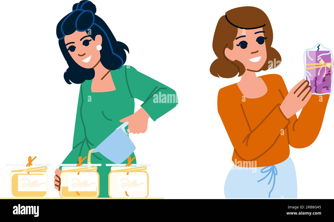 closeup candle making vector Stock Vector Image & Art Alamy