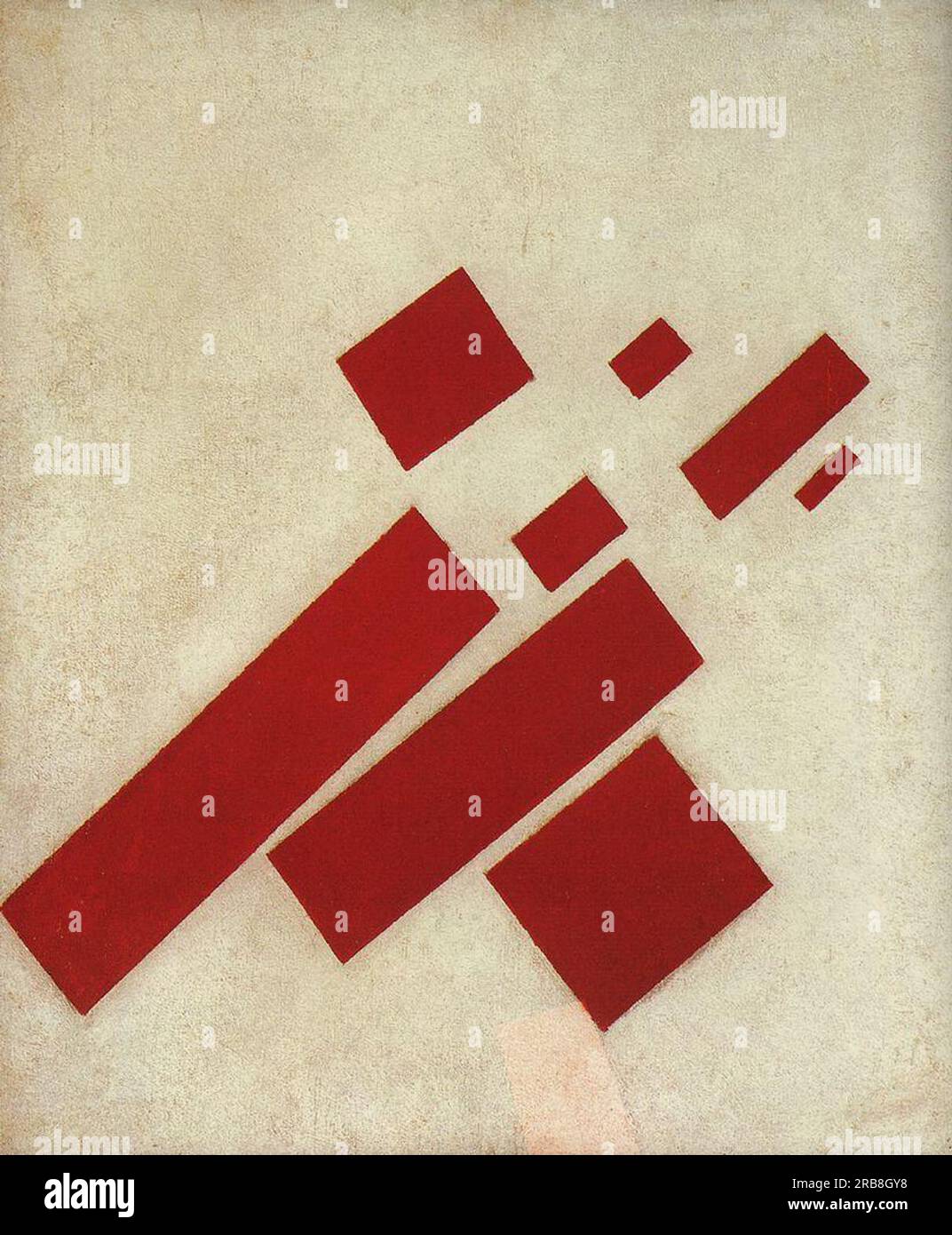 Suprematism with Eight Red Rectangles 1915 by Kazimir Malevich Stock Photo