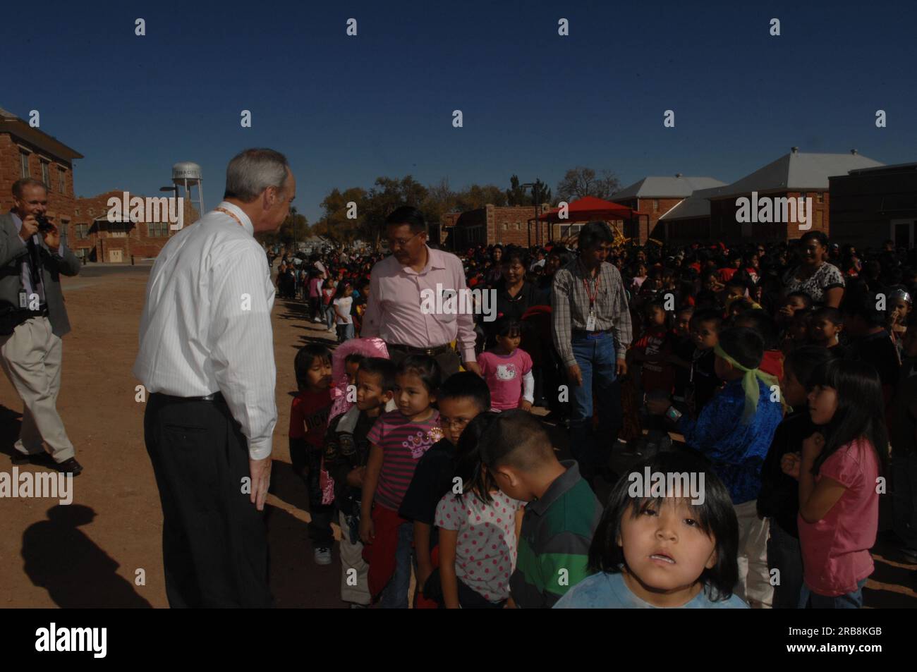 Visit of Secretary Dirk Kempthorne to the Tuba City Boarding School on