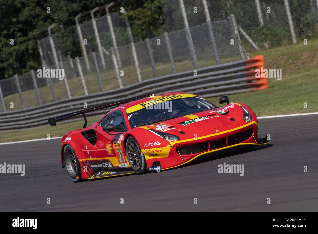 Monza Circuit, Monza, Lombardy, Italy. 7th July, 2023. 2023 FIA World Endurance Championship, 6 Hours of Monza; AF CORSE Ferrari 488 GTE EVO Credit: Action Plus Sports/Alamy Live News Stock Photo