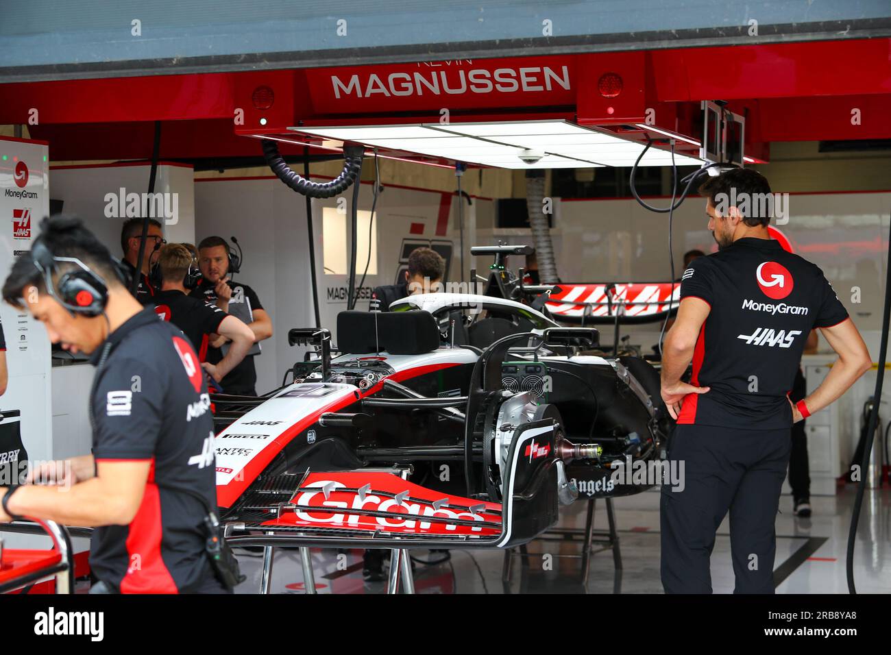 Silverstone, UK. 8th July, 2023. Haas F1 Team.during FORMULA 1 ARAMCO ...