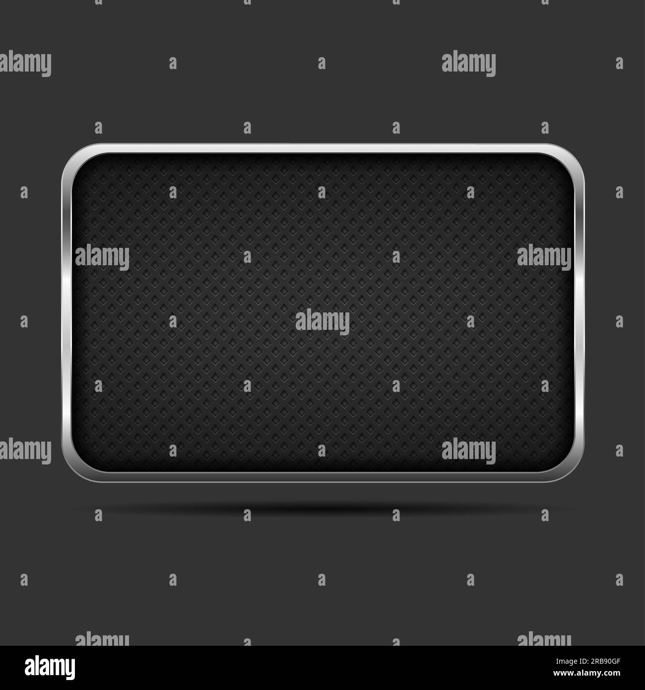 Metal frame on dark background, vector eps10 illustration Stock Vector ...