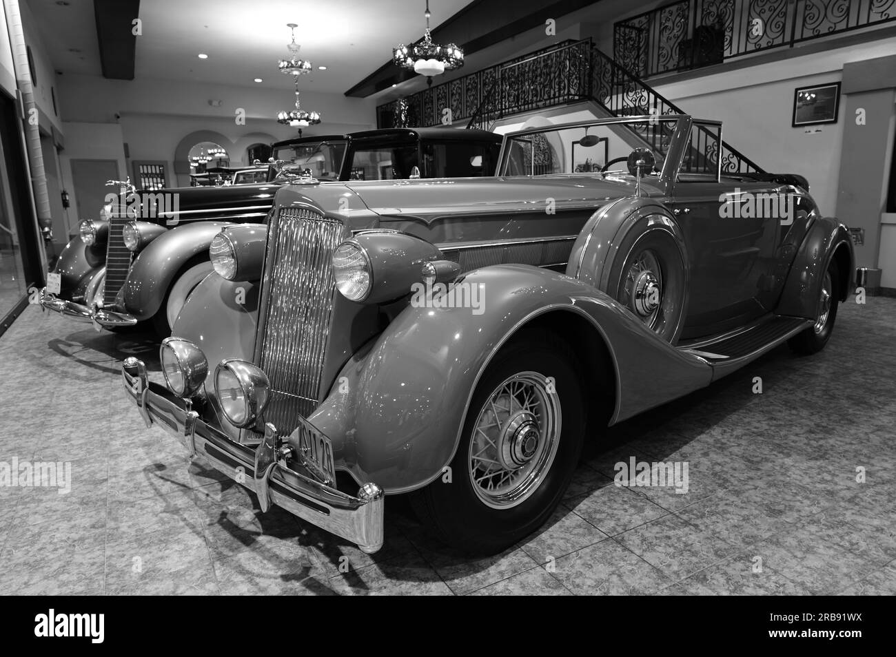 1938 Packard Eight Convertible Stock Photo