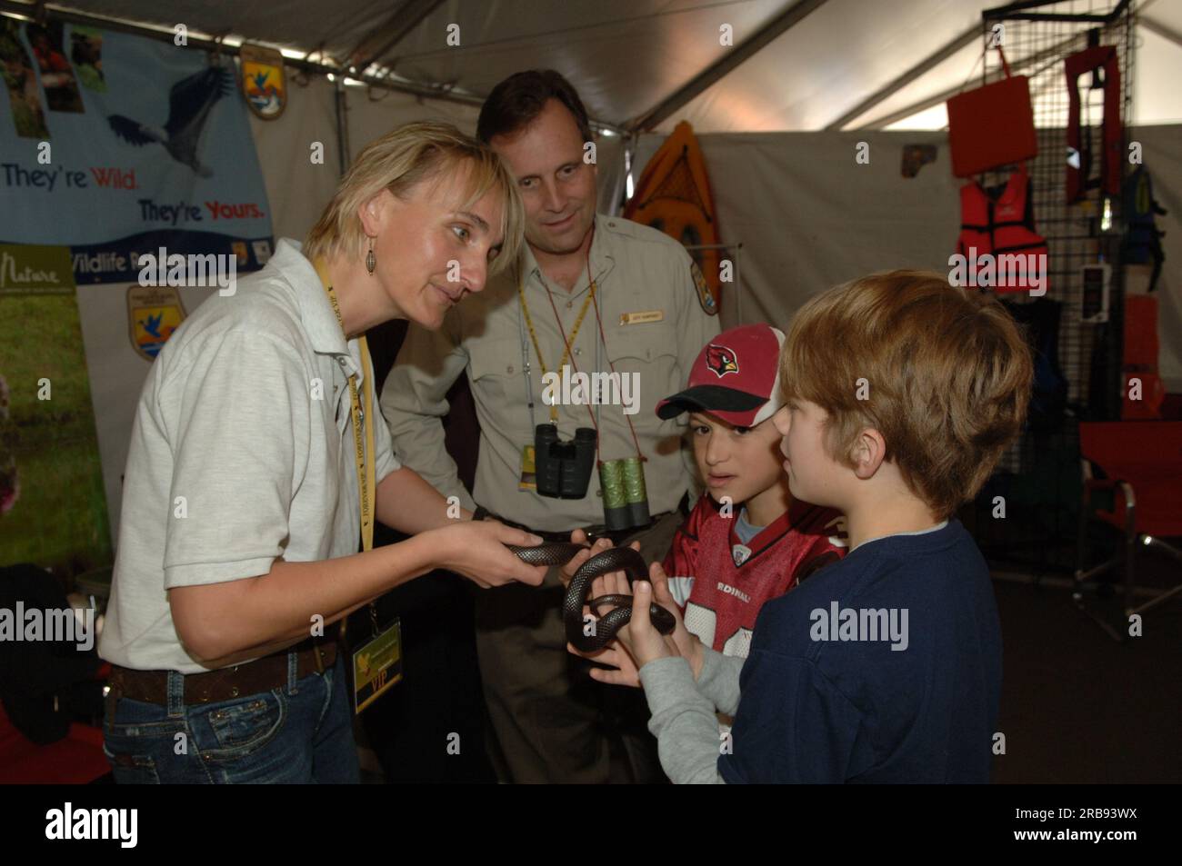 Department of the Interior and outdoor industry exhibits at the