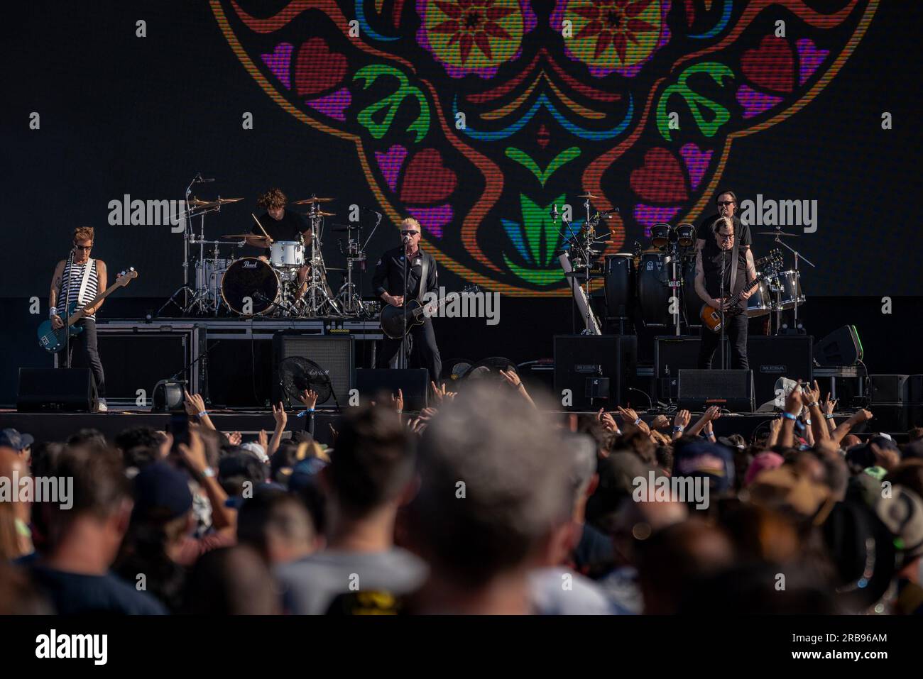 The Offspring Rock band perform during the second day of the 2023 Mad ...