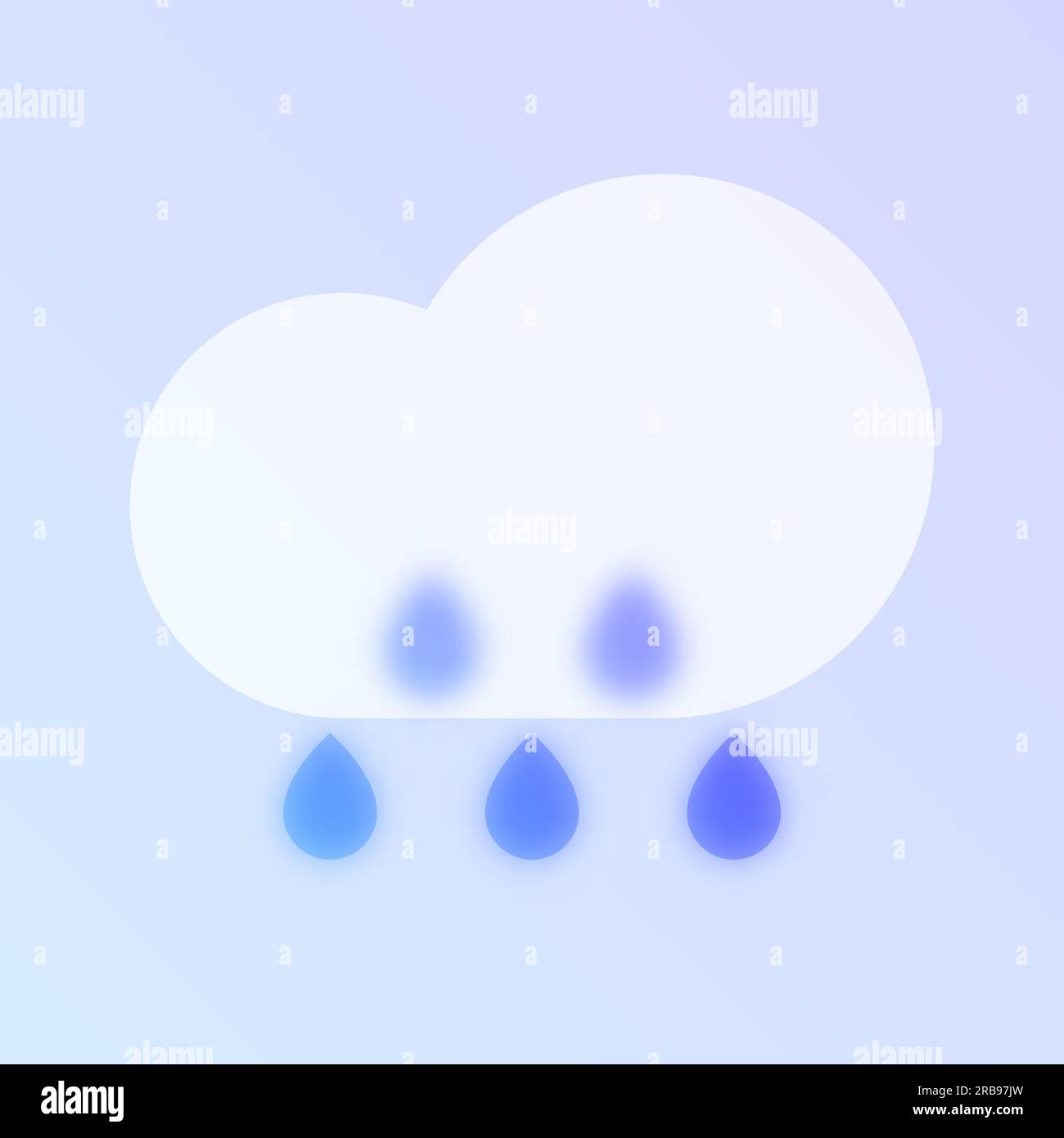 rain weather glass morphism Stock Vector