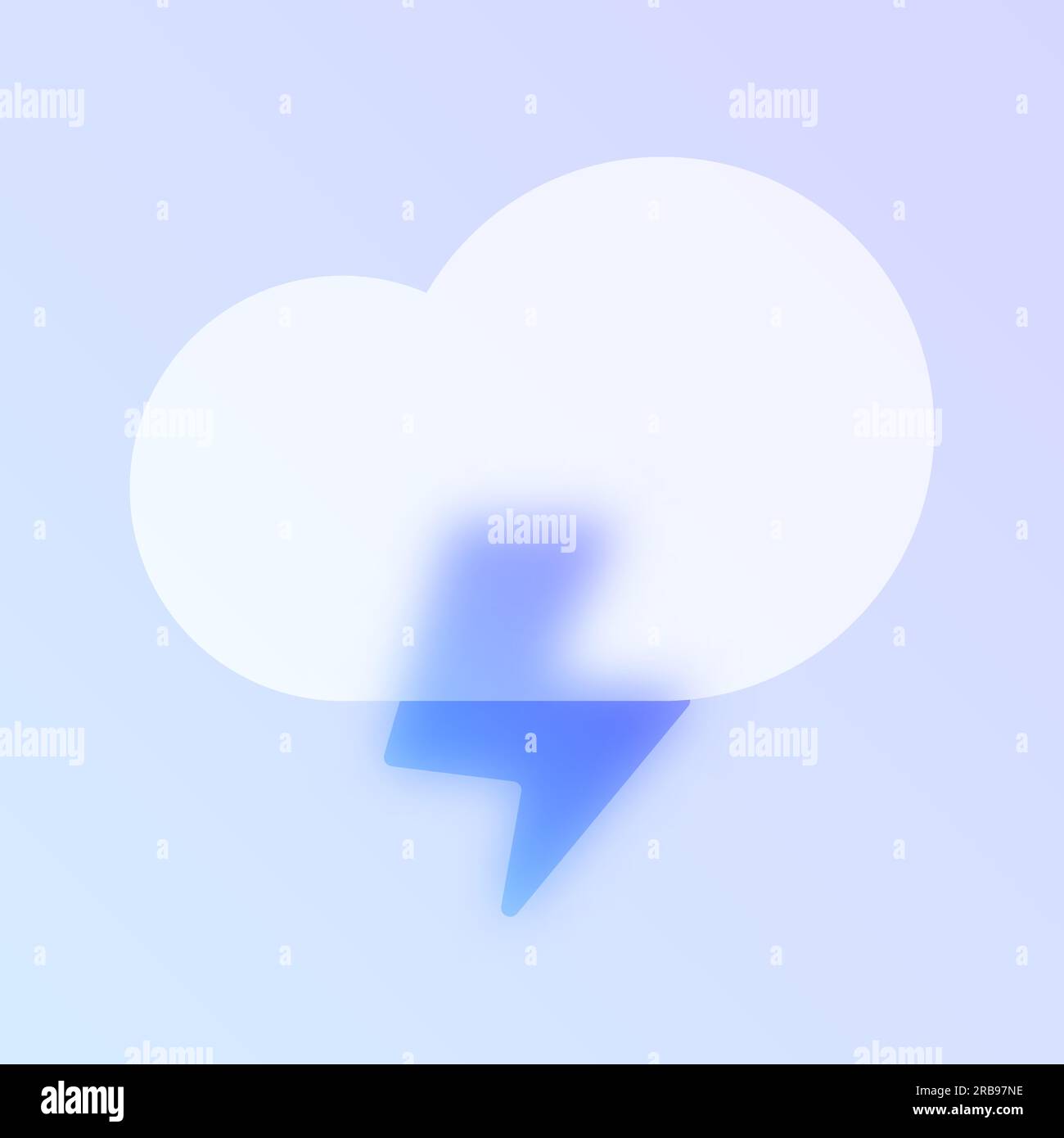 thunderstorm weather glass morphism Stock Vector