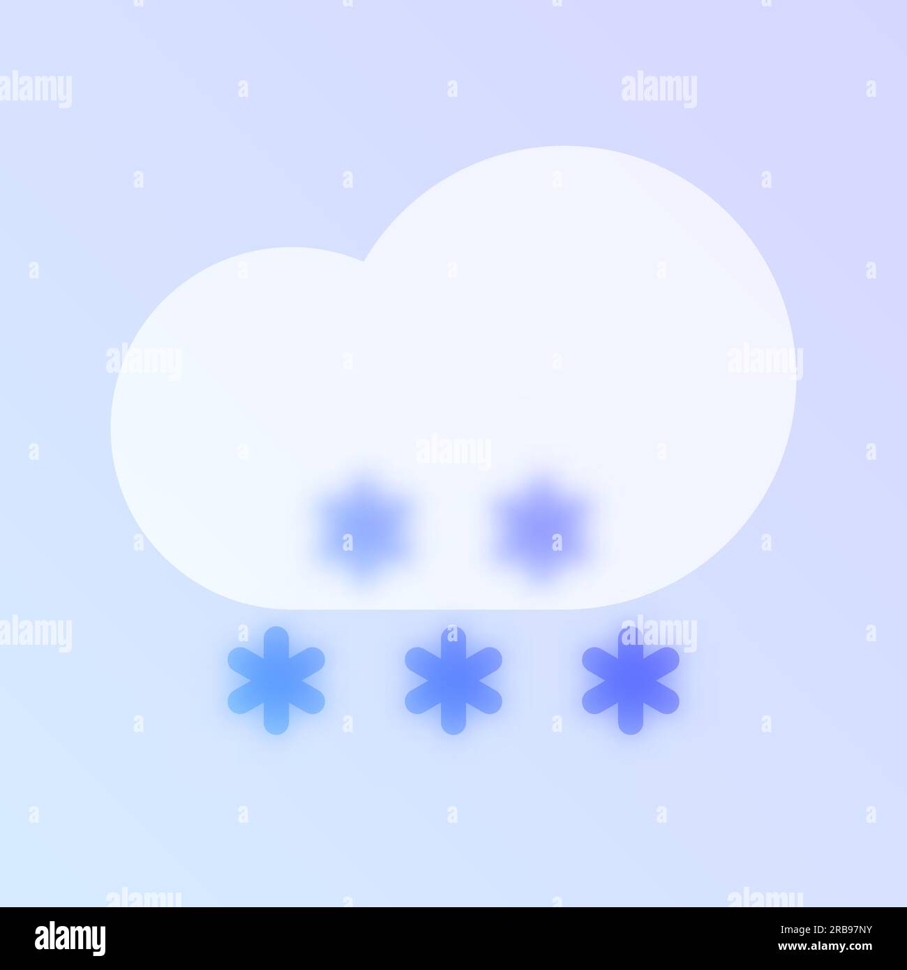 snow weather glass morphism Stock Vector