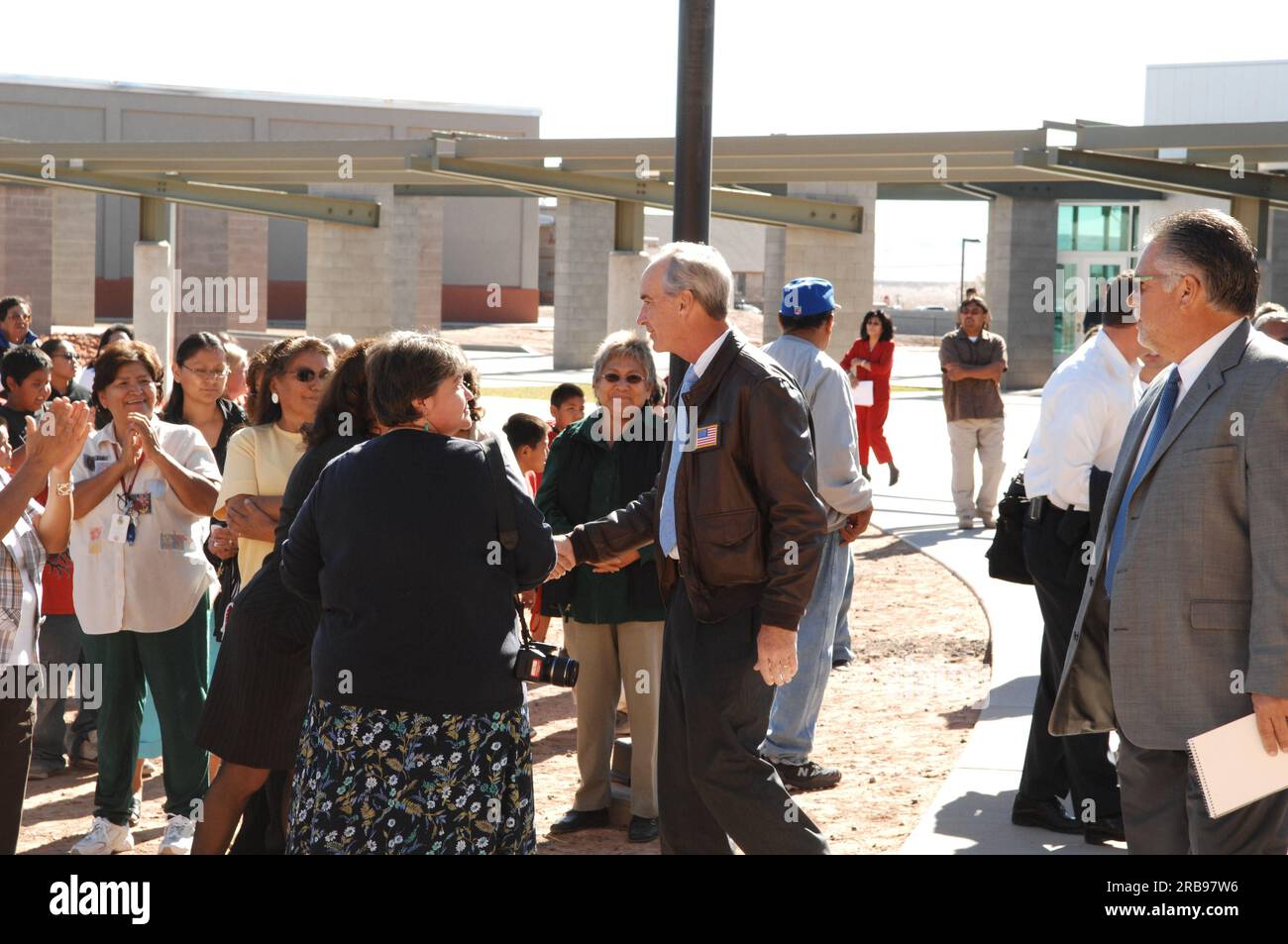 Visit of Secretary Dirk Kempthorne to the Tuba City Boarding School on