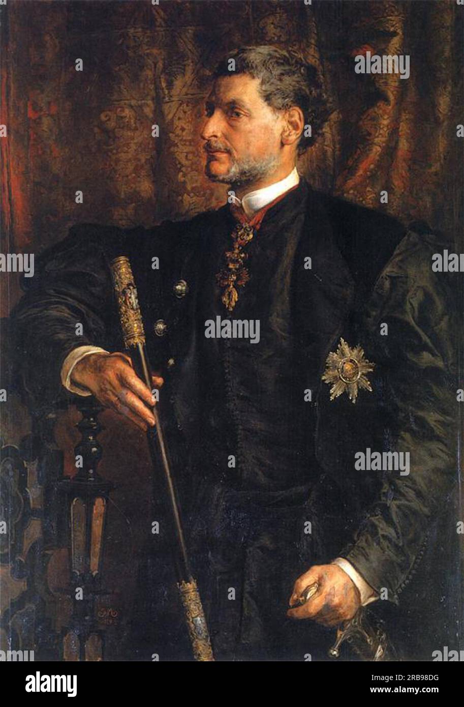 Portrait of Alfred Potocki 1879 by Jan Matejko Stock Photo - Alamy